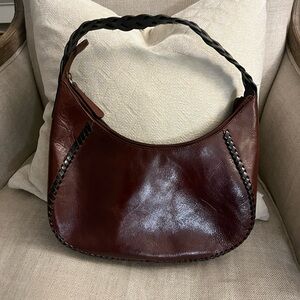 Kenneth Cole breaded leather hobo bag purse